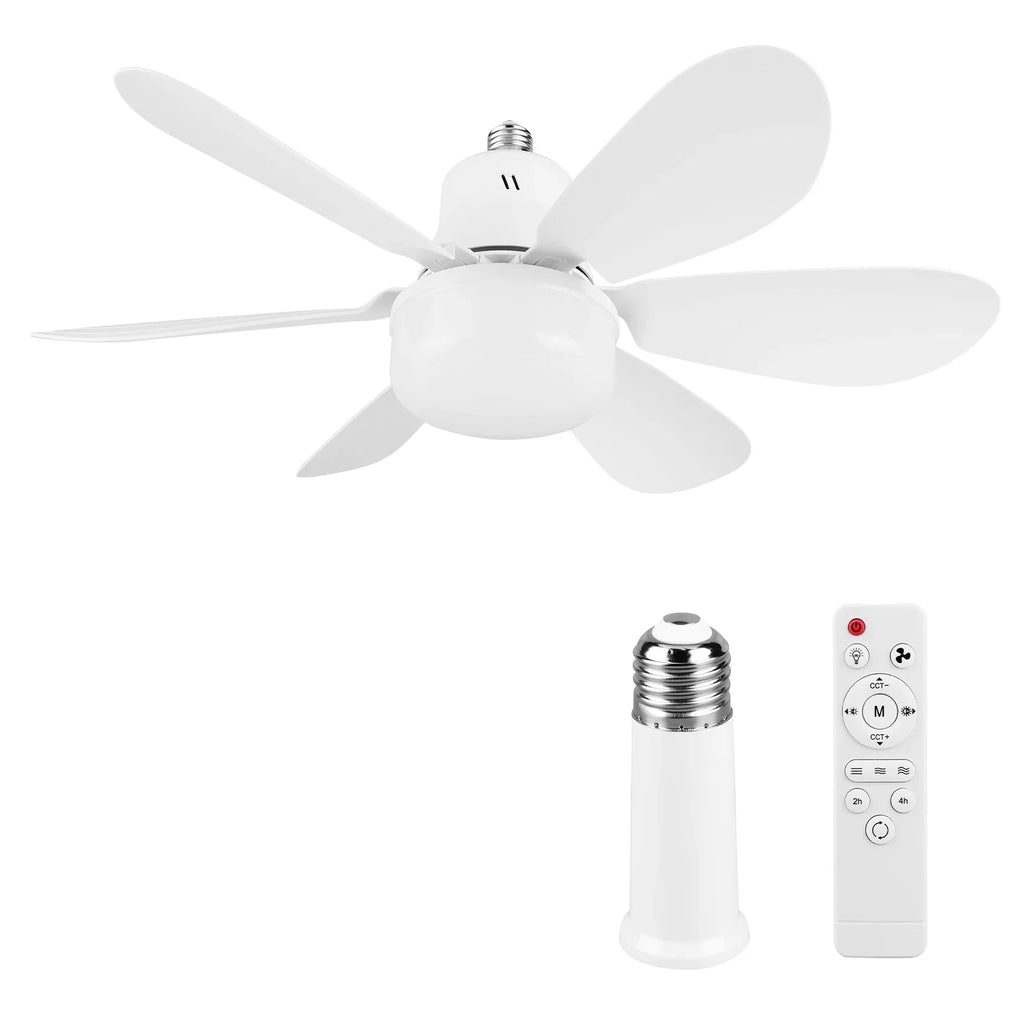 Ventilateur Plafonnier à Ampoule avec Télécommande