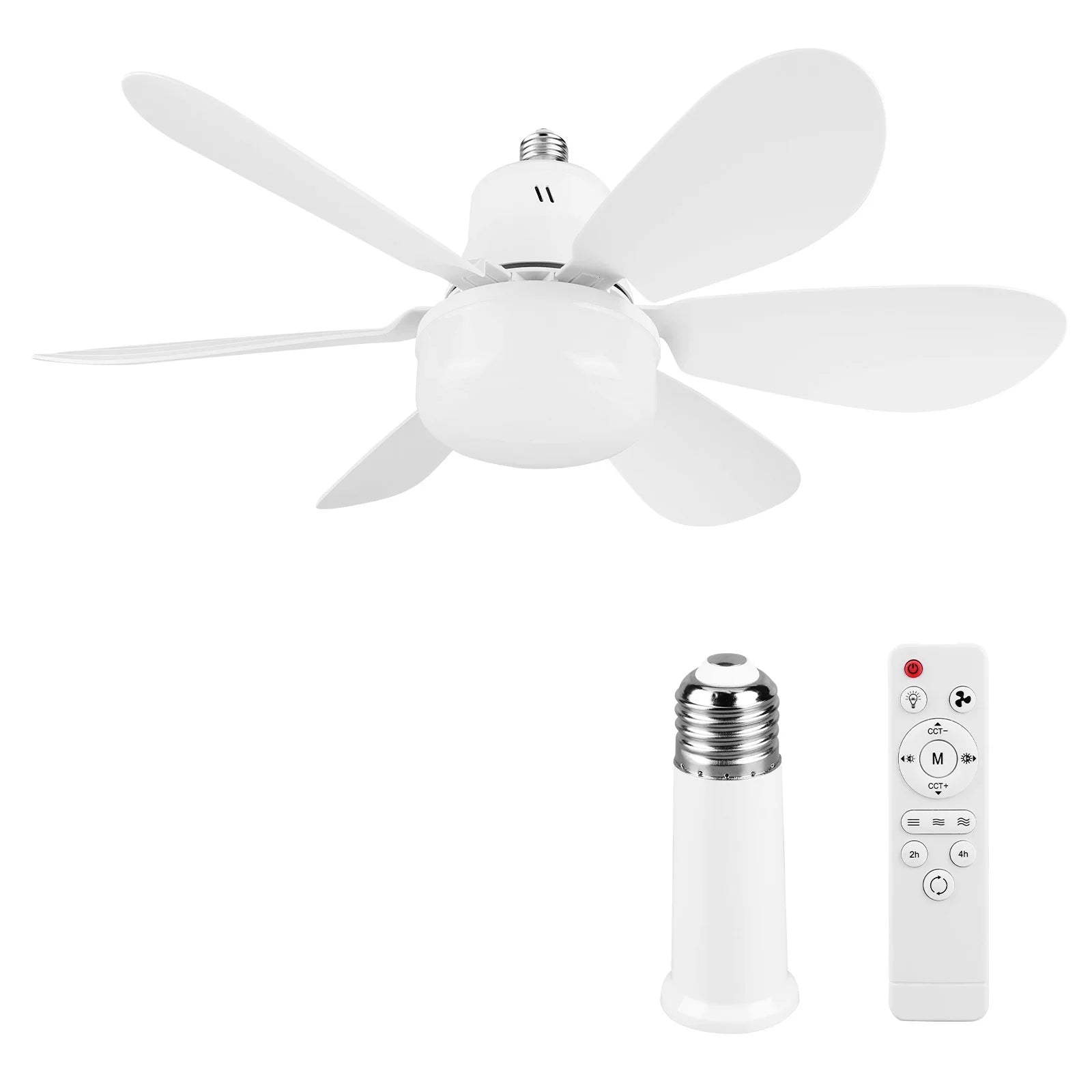 Ventilateur Plafonnier à Ampoule avec Télécommande