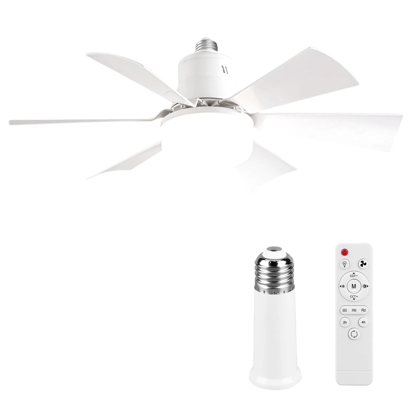 Ventilateur Plafonnier à Ampoule avec Télécommande