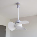Ventilateur Plafonnier Mini LED avec Base E27 et Alimentation USB