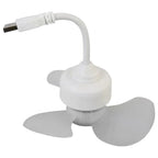 Ventilateur Plafonnier Mini LED avec Base E27 et Alimentation USB