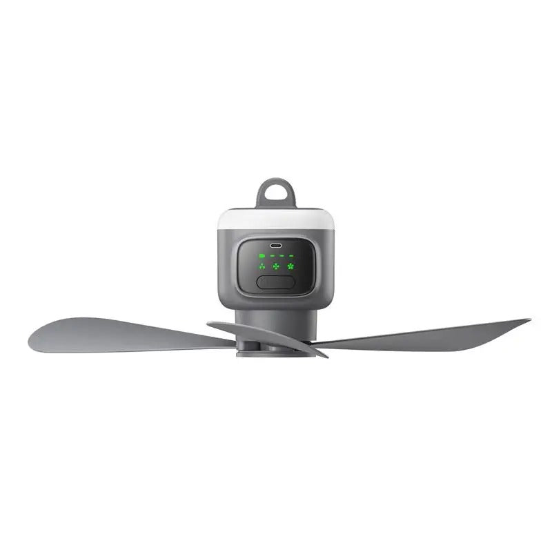 Ventilateur Plafonnier Portable avec Télécommande et Lumière LED