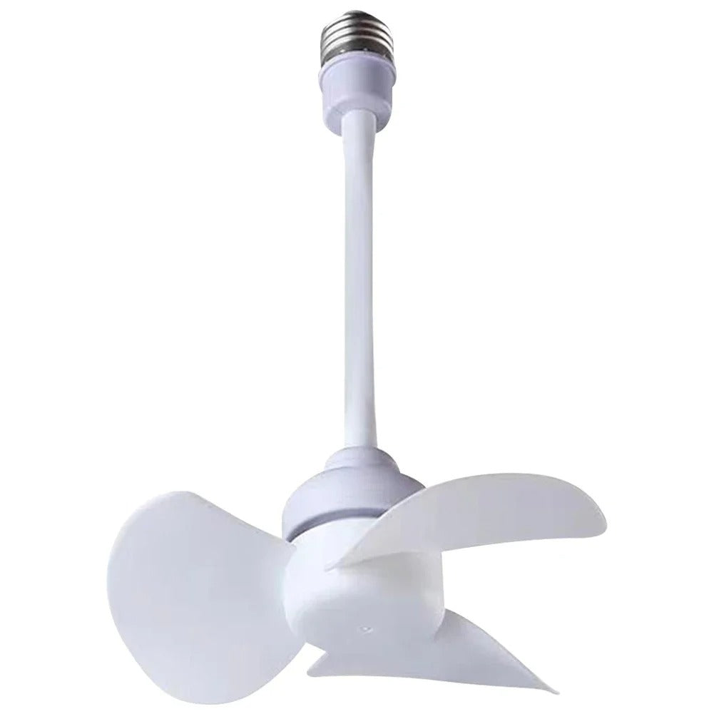 Ventilateur Plafonnier Mini LED avec Base E27 et Alimentation USB